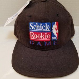 New Era Schick Rookie Game Cap Hat Vintage Low Profile Black Made in USA